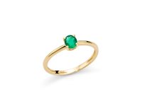 Anello Miluna Donna GEMME 375 in Oro Smeraldo LID3726X